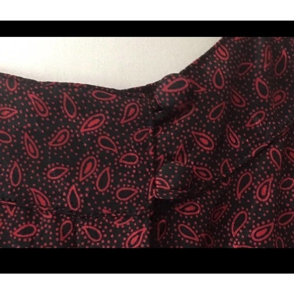 EUC Patterned Vintage VTG "LB" Shimmer Metallic Blouse Top Size 11/12 - Picture 6 of 10